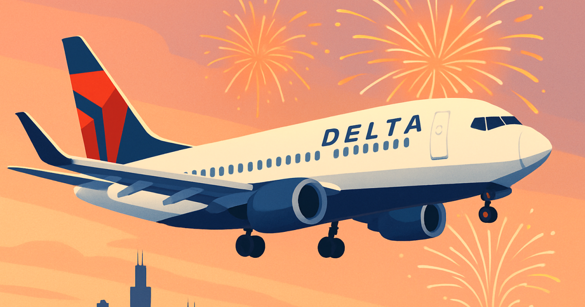 Aterizare cu artificii la Chicago: Avion Delta lovește spectacolul
