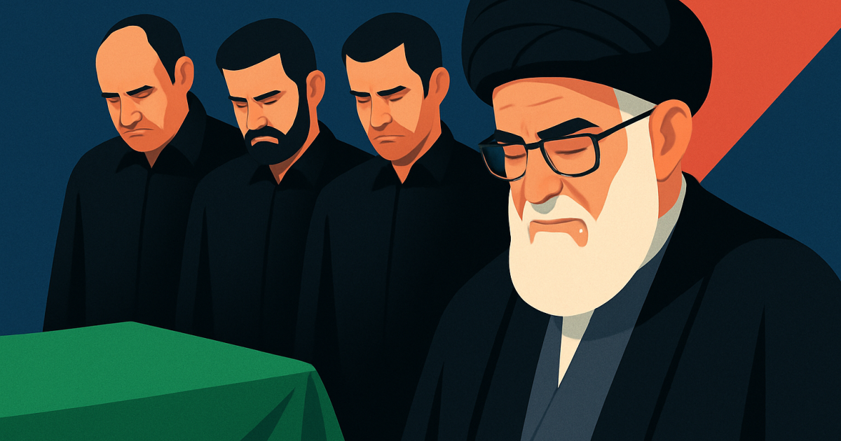 Khamenei: Trei fii prezenți la funeralii, un mare absent